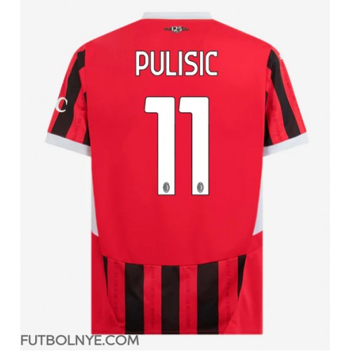 Camiseta AC Milan Christian Pulisic #11 Primera Equipación 2024-25 manga corta